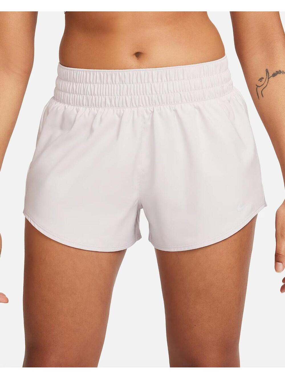 (C246) Nike Women’s Dri-FIT Running Shorts Brief-Lined Platinum Violet M Loose